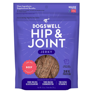 Dogswell Jerky Hip & Joint Beef Recipe Grain-Free Dog Treats
